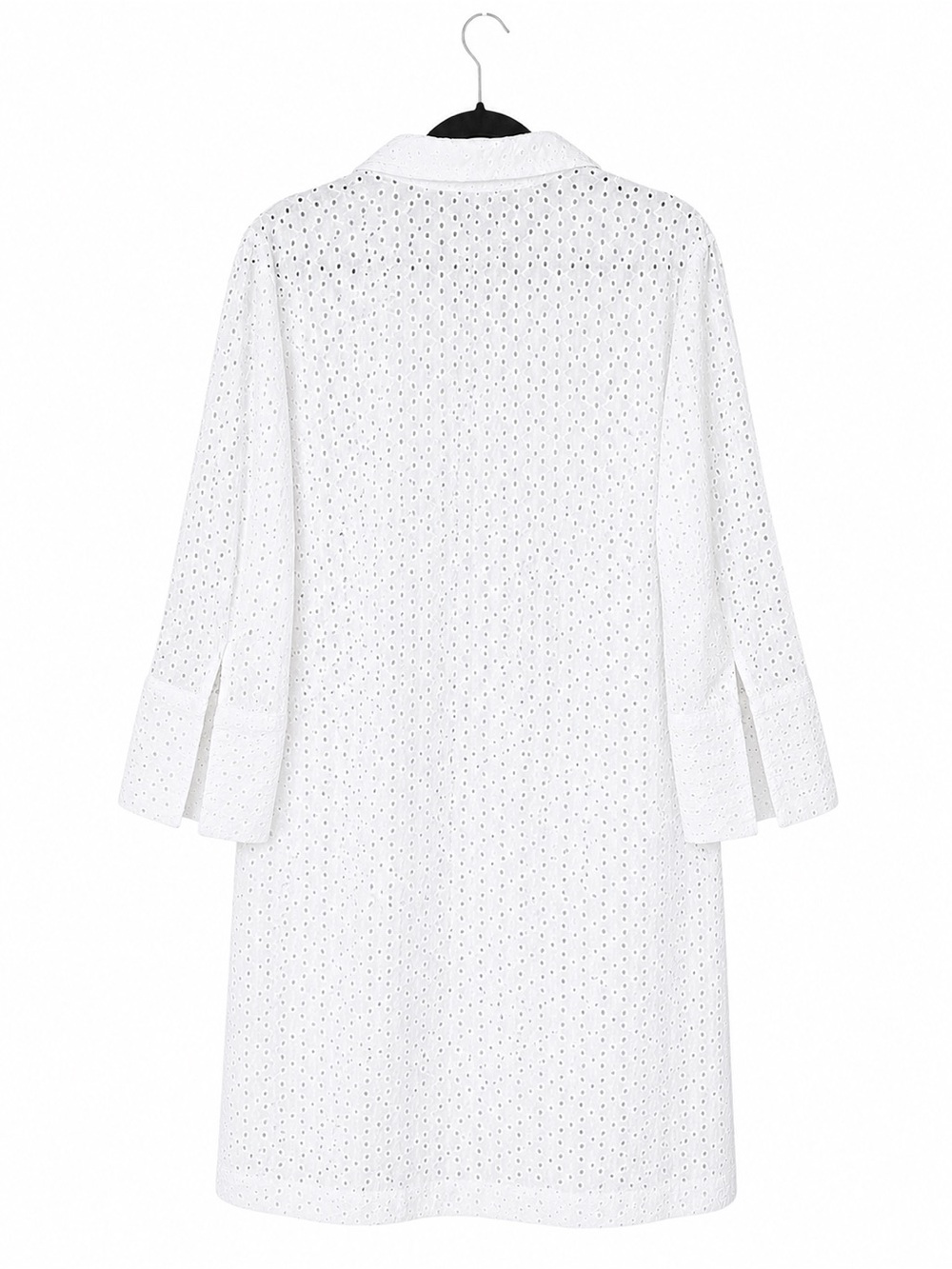 Draper James x Helen Jon Lexington Eyelet Shirtdress Coverup White Small NWT - Picture 3 of 5